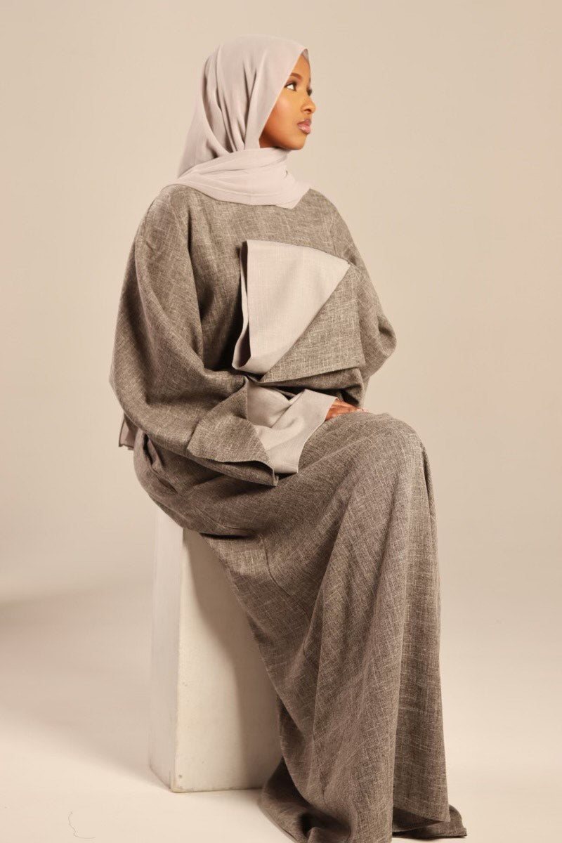 Closed Soft Linen Abaya