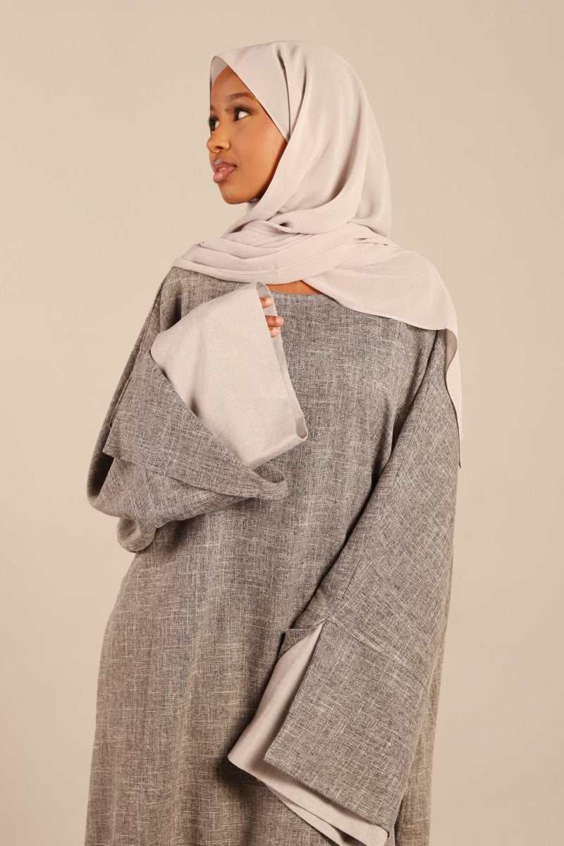 Closed Soft Linen Abaya